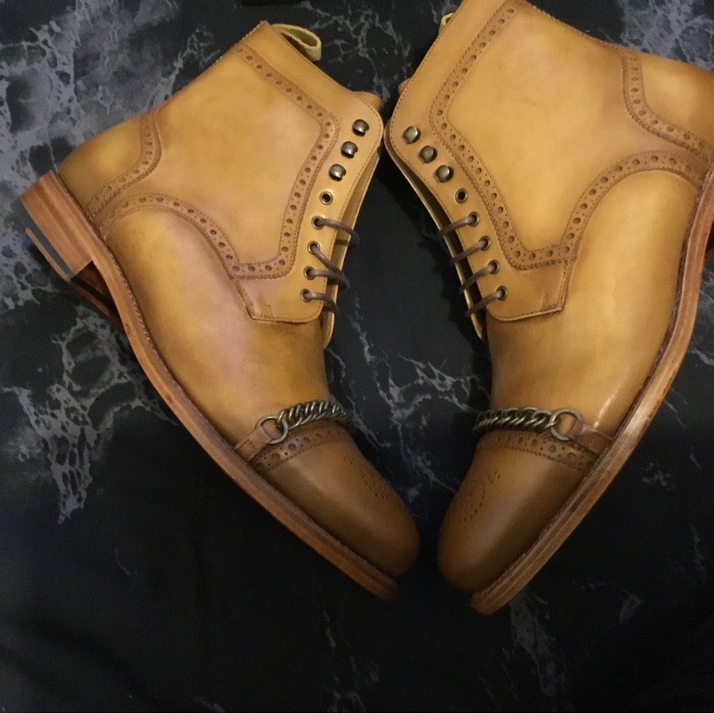 Taft Mens The Grail boot in Honey. - Picture 2 of 10